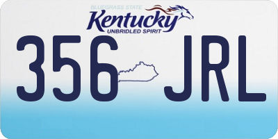 KY license plate 356JRL
