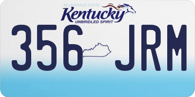 KY license plate 356JRM
