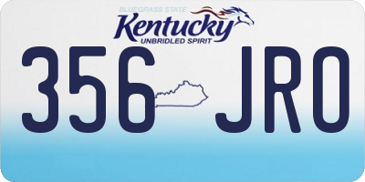 KY license plate 356JRO
