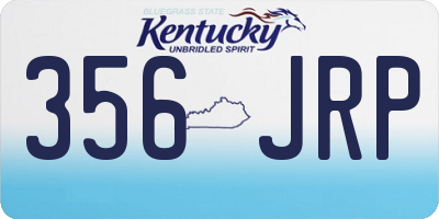 KY license plate 356JRP