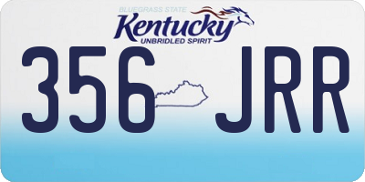 KY license plate 356JRR
