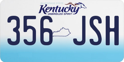 KY license plate 356JSH