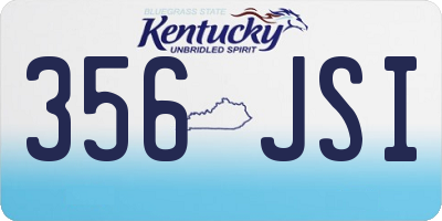 KY license plate 356JSI