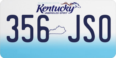KY license plate 356JSO