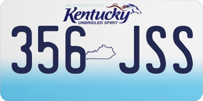 KY license plate 356JSS