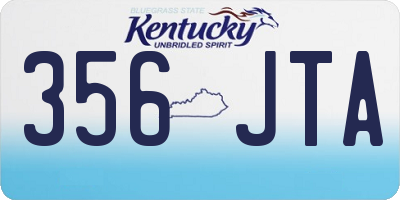 KY license plate 356JTA