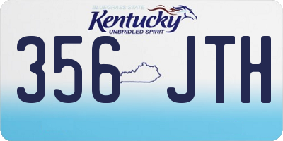 KY license plate 356JTH