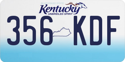 KY license plate 356KDF