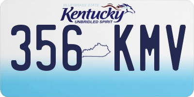 KY license plate 356KMV