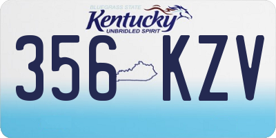 KY license plate 356KZV