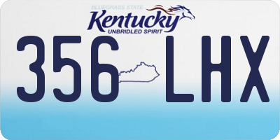 KY license plate 356LHX