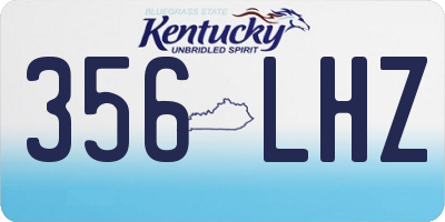 KY license plate 356LHZ