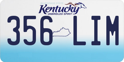 KY license plate 356LIM