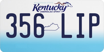 KY license plate 356LIP