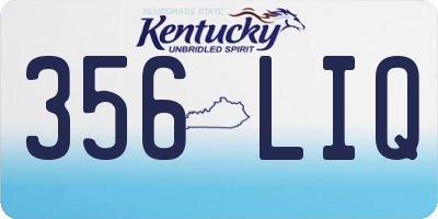 KY license plate 356LIQ