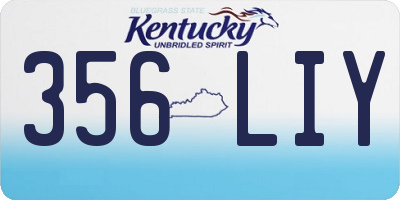 KY license plate 356LIY
