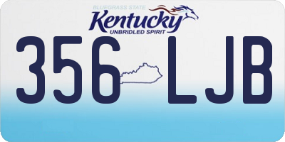 KY license plate 356LJB