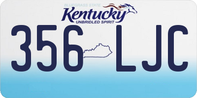 KY license plate 356LJC