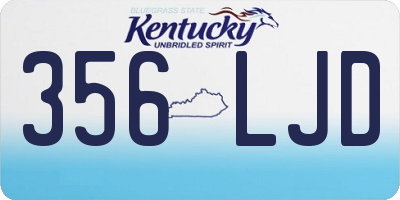 KY license plate 356LJD