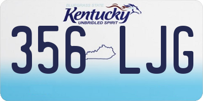 KY license plate 356LJG
