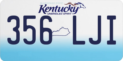 KY license plate 356LJI