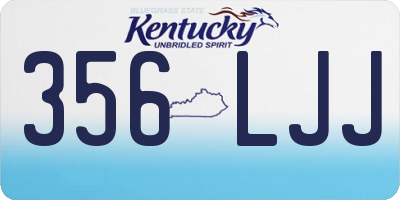 KY license plate 356LJJ
