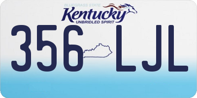 KY license plate 356LJL