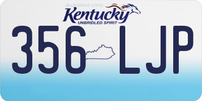 KY license plate 356LJP