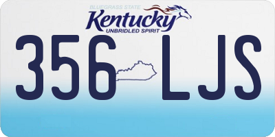 KY license plate 356LJS