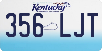 KY license plate 356LJT