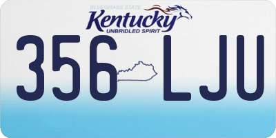 KY license plate 356LJU