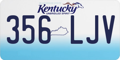 KY license plate 356LJV