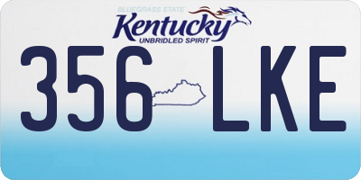 KY license plate 356LKE