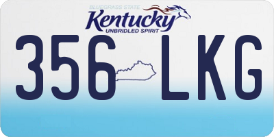 KY license plate 356LKG