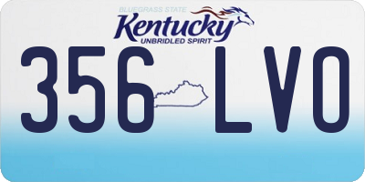 KY license plate 356LVO