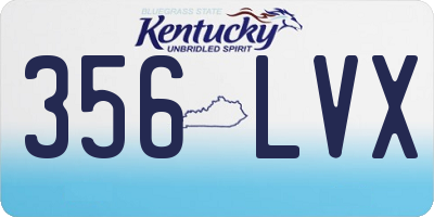 KY license plate 356LVX