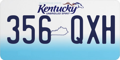 KY license plate 356QXH