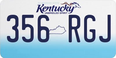 KY license plate 356RGJ