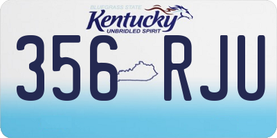 KY license plate 356RJU
