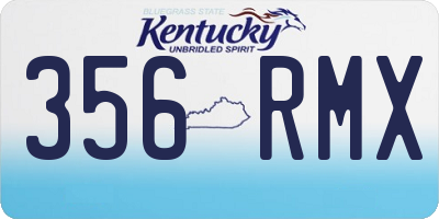 KY license plate 356RMX