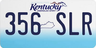 KY license plate 356SLR