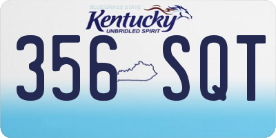 KY license plate 356SQT