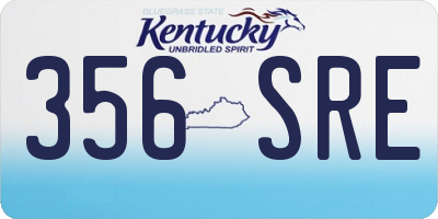KY license plate 356SRE