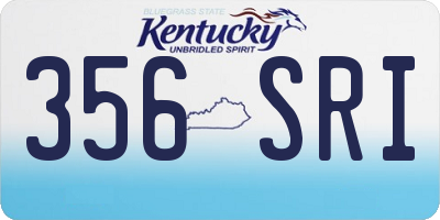 KY license plate 356SRI