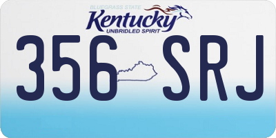 KY license plate 356SRJ