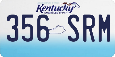 KY license plate 356SRM