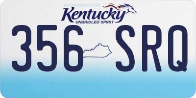 KY license plate 356SRQ