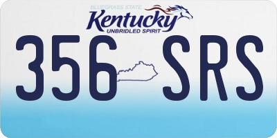 KY license plate 356SRS
