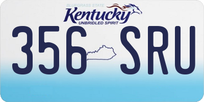 KY license plate 356SRU