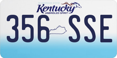 KY license plate 356SSE